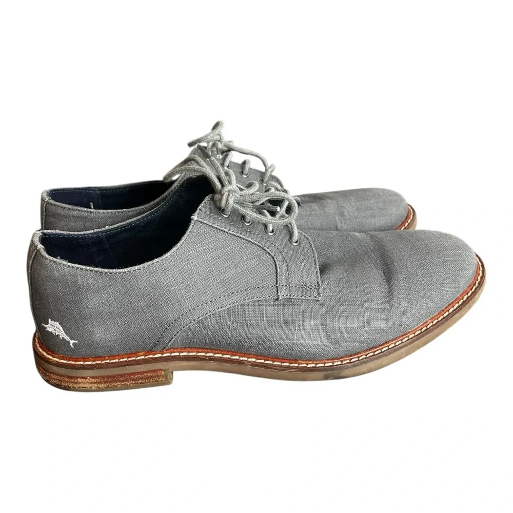Tommy Bahama Men's Baird‎ Lace Up Gray Oxfords Size 10